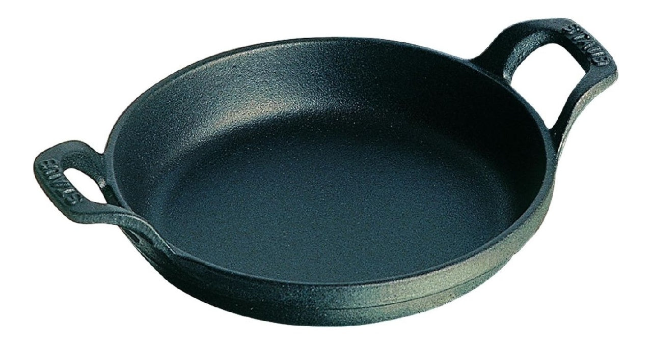 STAUB Empilable Plat dans Fonte Rond Ø 16 cm 040 L Noir Mat