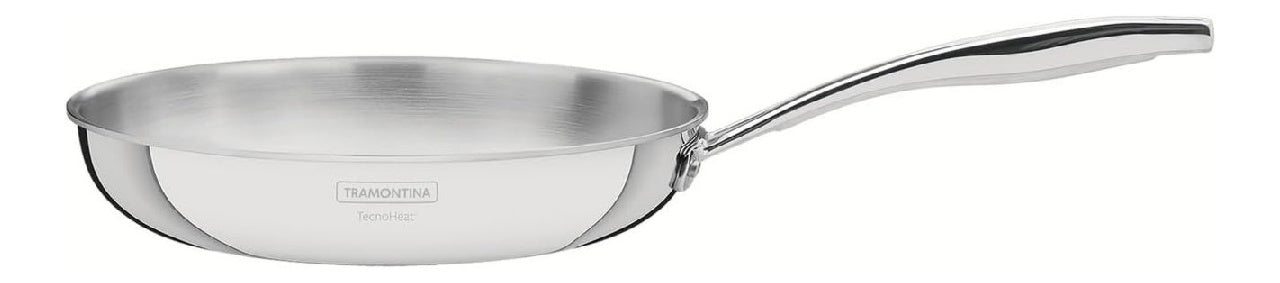 Tramontina Grano TRAMONTINAPoêle Ø 30cm 34L Inox Triply Cuisson perfectionnée cuisson homogène poignée ergonomique Adaptée à l'induction facile à nettoyer