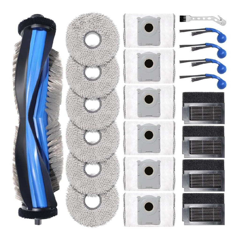 Pièce Rechange de pour ECOVACS DEEBOT T30C Omni T30C Omni Gen2T30e Omni appareil de nettoyage Robot Accessoires 1 Brosse Principale 6 serpillières 6 Sacs à poussière 4 filtres 4 brosses latérales