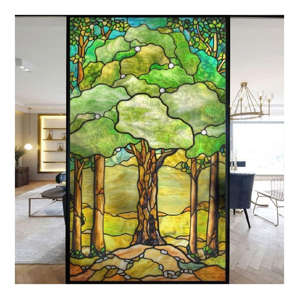 Autocollant Film Statique décoratif givré pour fenêtre d'église européenne Bloque Les UV Couleurs discrètes 60 x 120 cm l x H